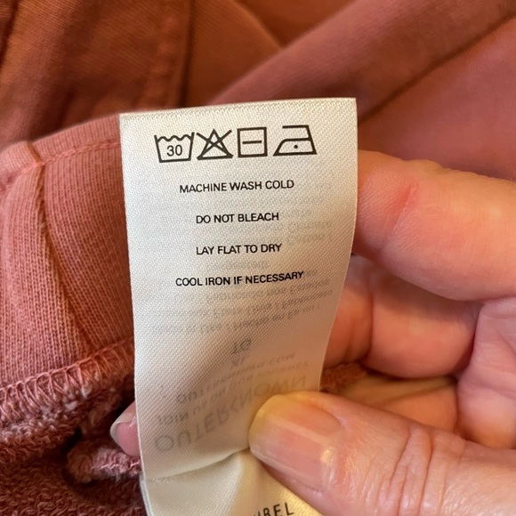 Outerknown California Series Organic Cotton Sweat Shorts VTK Pink Men's Size XL - Picture 9 of 9